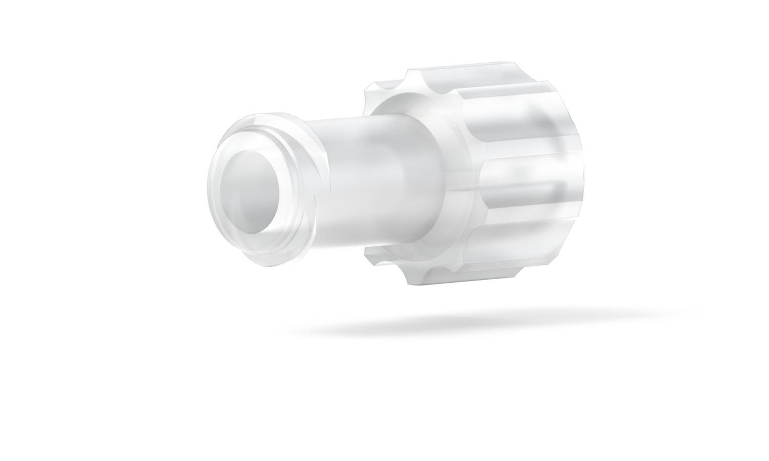 Fitting Luertight female, PP, 1/16", w/Tefzel ferr