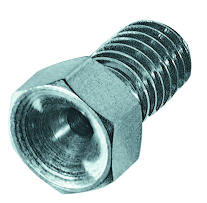 Nut 1/8" standard, hex, controlled radius, SS