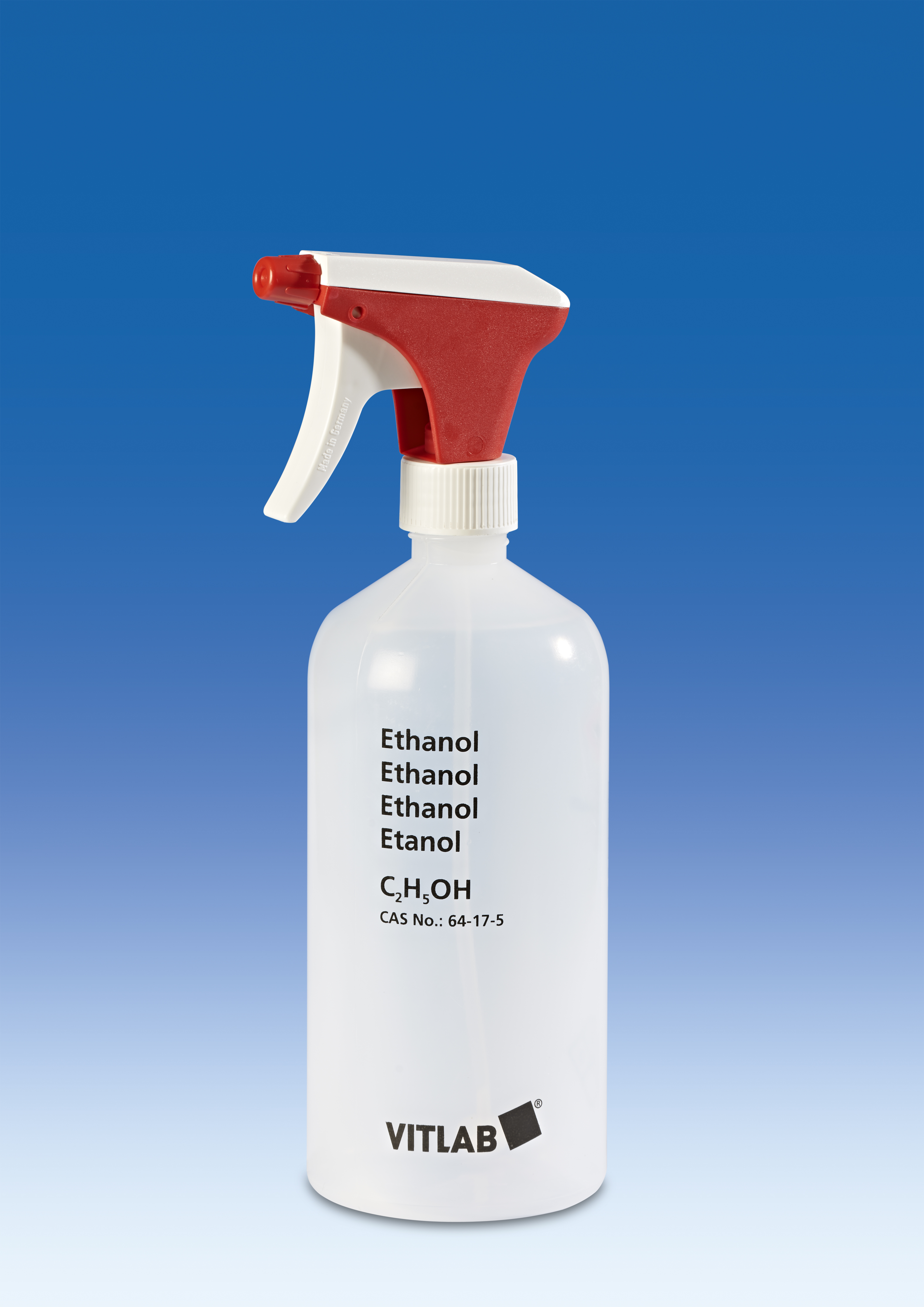 Spray-flaske trsp., PE-LD, Ethanol, 1000ml, 5stk
