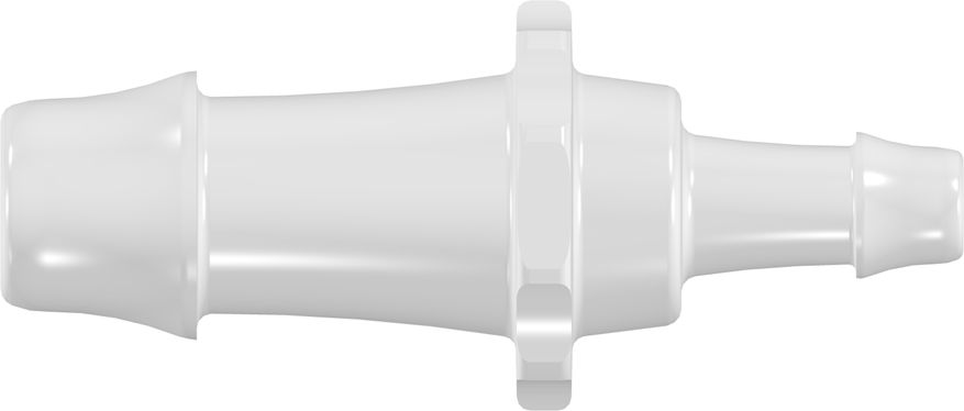 Tube connector reduction 12,7mm - 6,4mm, PP