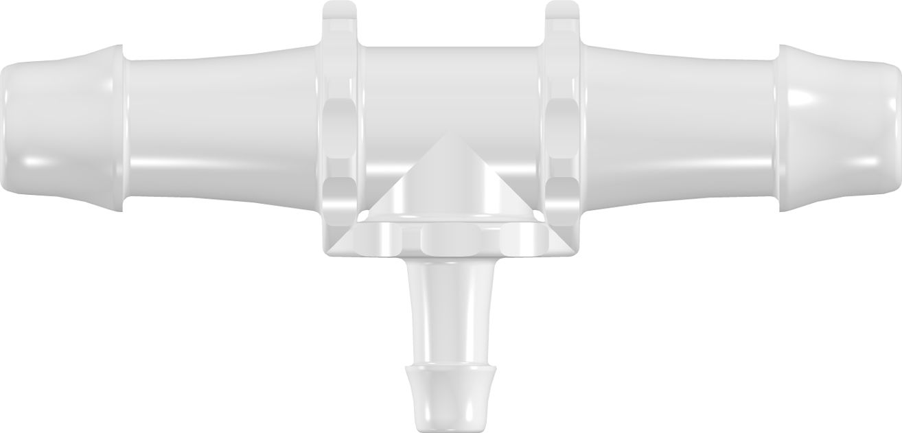 Reducing Tee 12,7 mm - 6,4 mm, PP