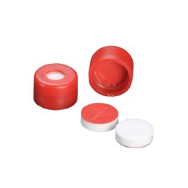 Red Cap Precut T/S Septa, 100 pcs