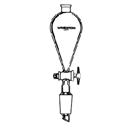 125 mL Funnel, Separatory, 19/22 Clr