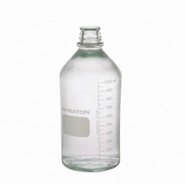1000 mL Media Btl,Clr Typ I,Grad,No Cap, 12 pcs