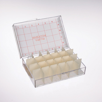 M-T Vial File Stores 24 20mL Vials, 6/CS, 6 pcs